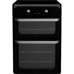 Hotpoint HUI612K Ultima Electric Cooker with Induction Hob in Black
